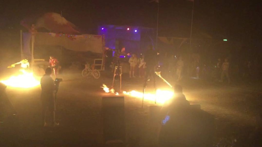 ⁣Red Nose District   NIGHT LAPSE   Burning Man